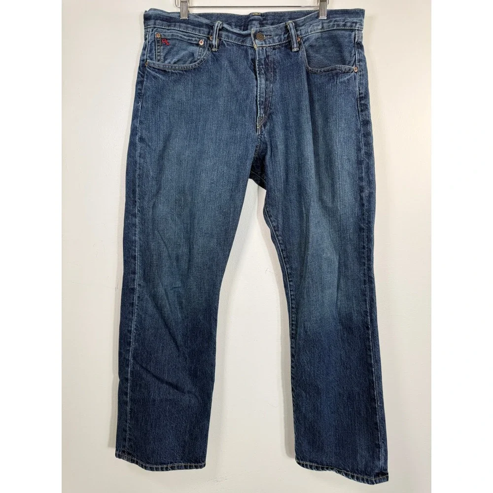Polo Ralph Lauren 867 Classic Fit Mens 36x30 Denim Jeans Blue Medium Wash